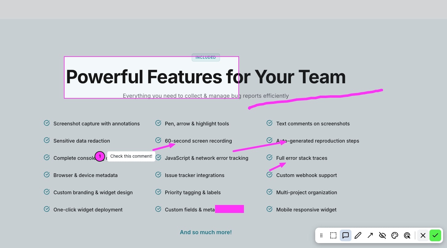 Smart Screenshot Annotations